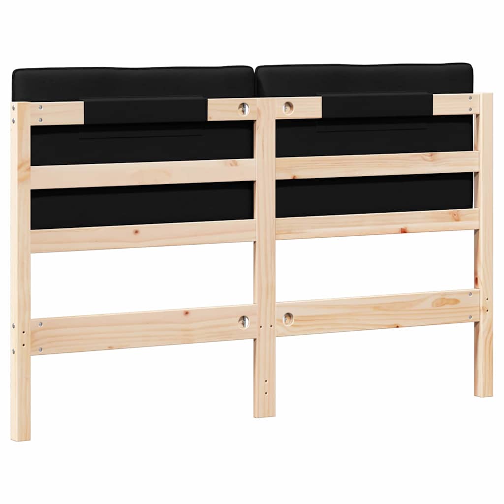 Gepolstertes Kopfteil mit Kopfteil Braun und Schwarz 140 cm