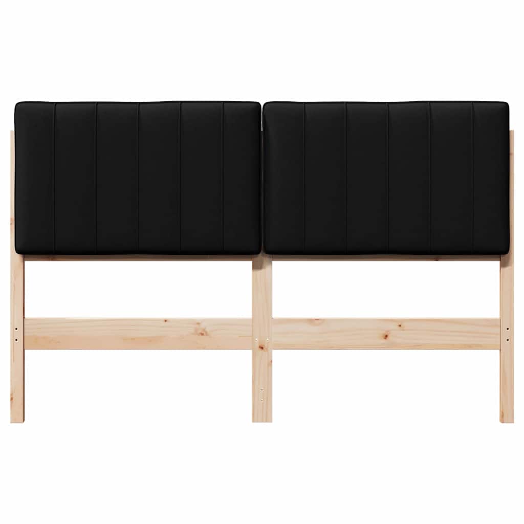Gepolstertes Kopfteil mit Kopfteil Braun und Schwarz 140 cm