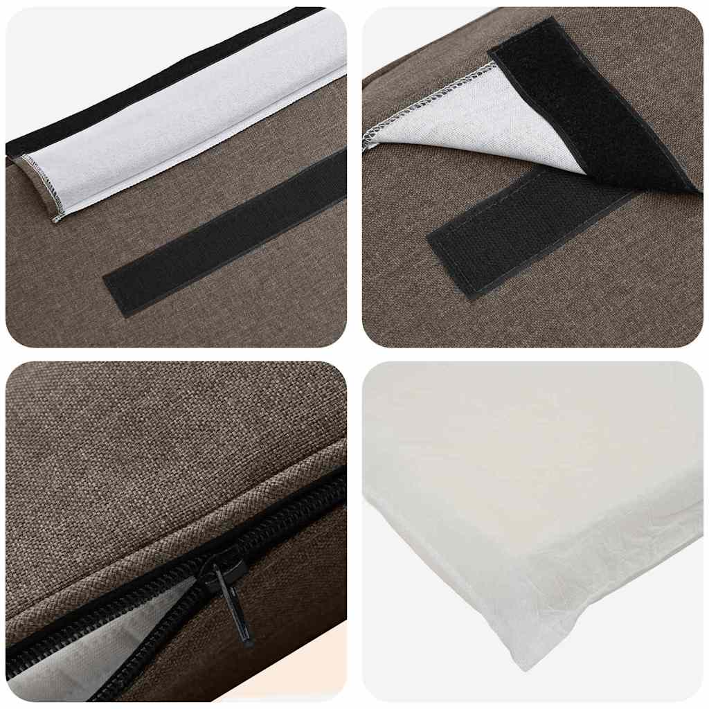 Gepolstertes Kopfteil mit Kopfteil Braun und Taupe 140 cm