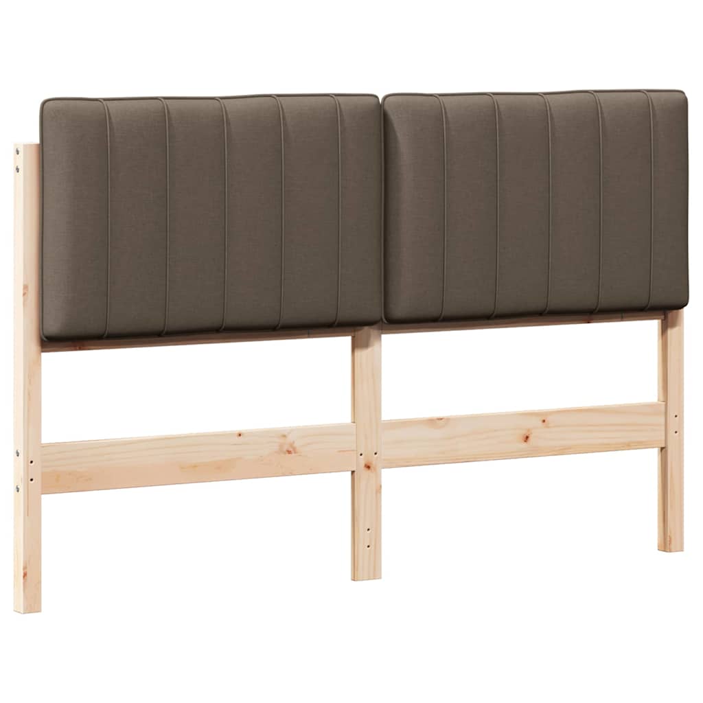 Gepolstertes Kopfteil mit Kopfteil Braun und Taupe 140 cm