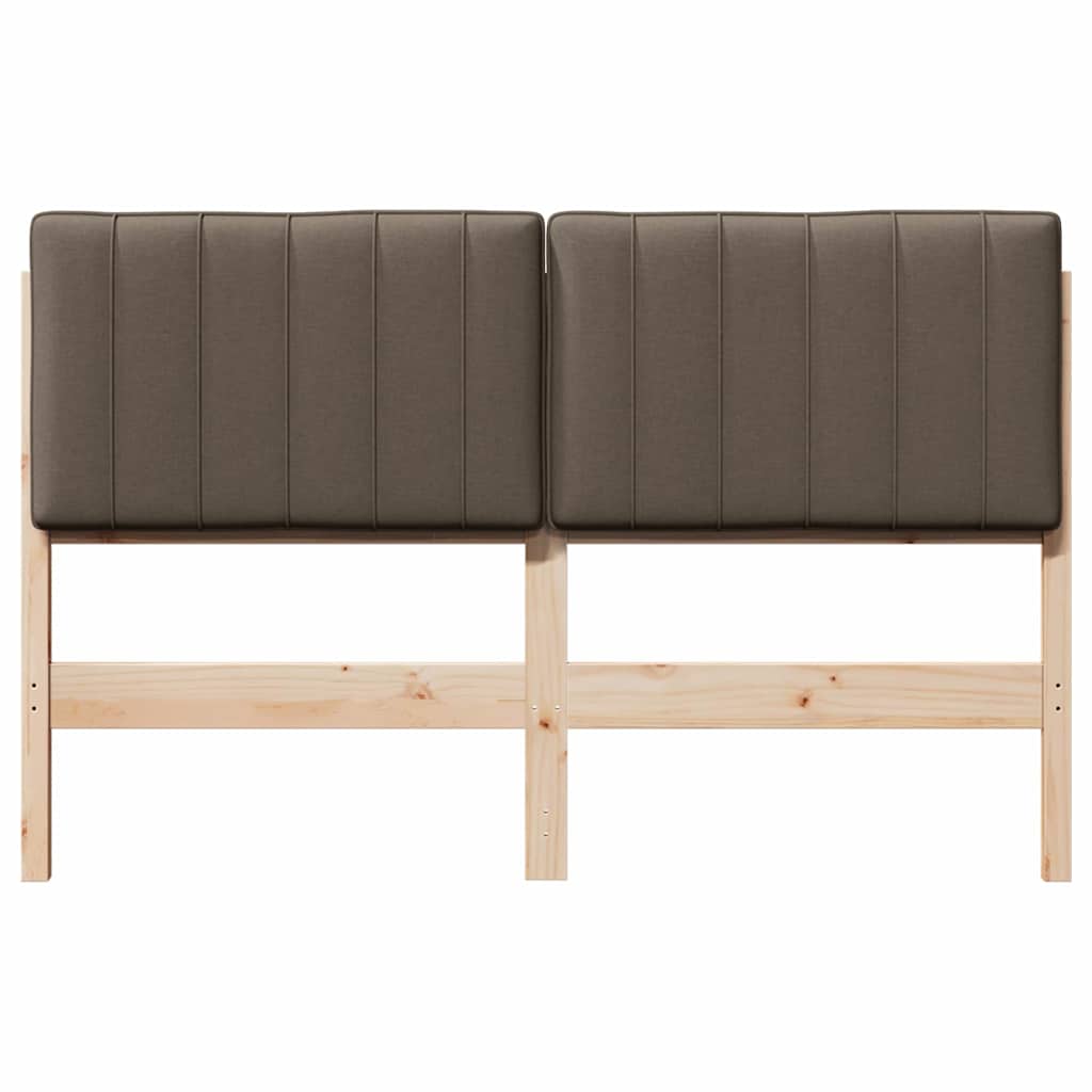 Gepolstertes Kopfteil mit Kopfteil Braun und Taupe 140 cm