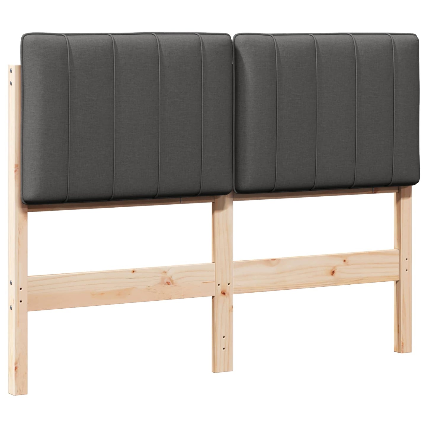 Gepolstertes Kopfteil mit Kopfteil Braun und Dunkelgrau 120 cm
