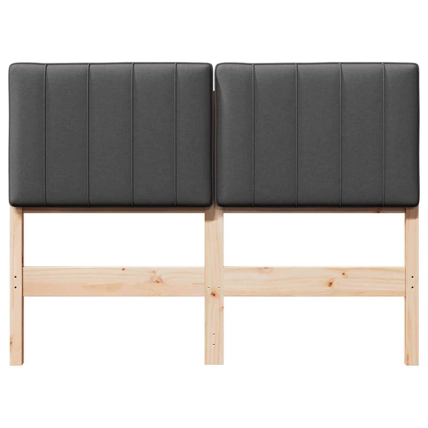 Gepolstertes Kopfteil mit Kopfteil Braun und Dunkelgrau 120 cm