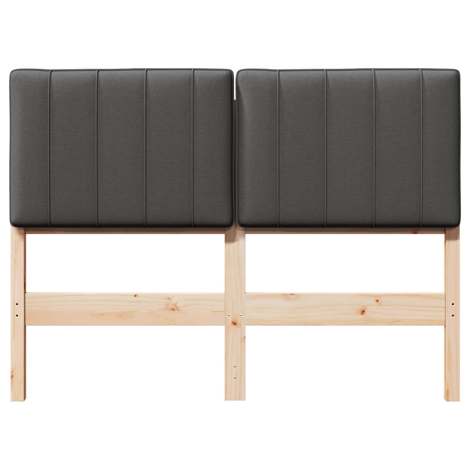 Gepolstertes Kopfteil mit Kopfteil Braun und Dunkelgrau 120 cm