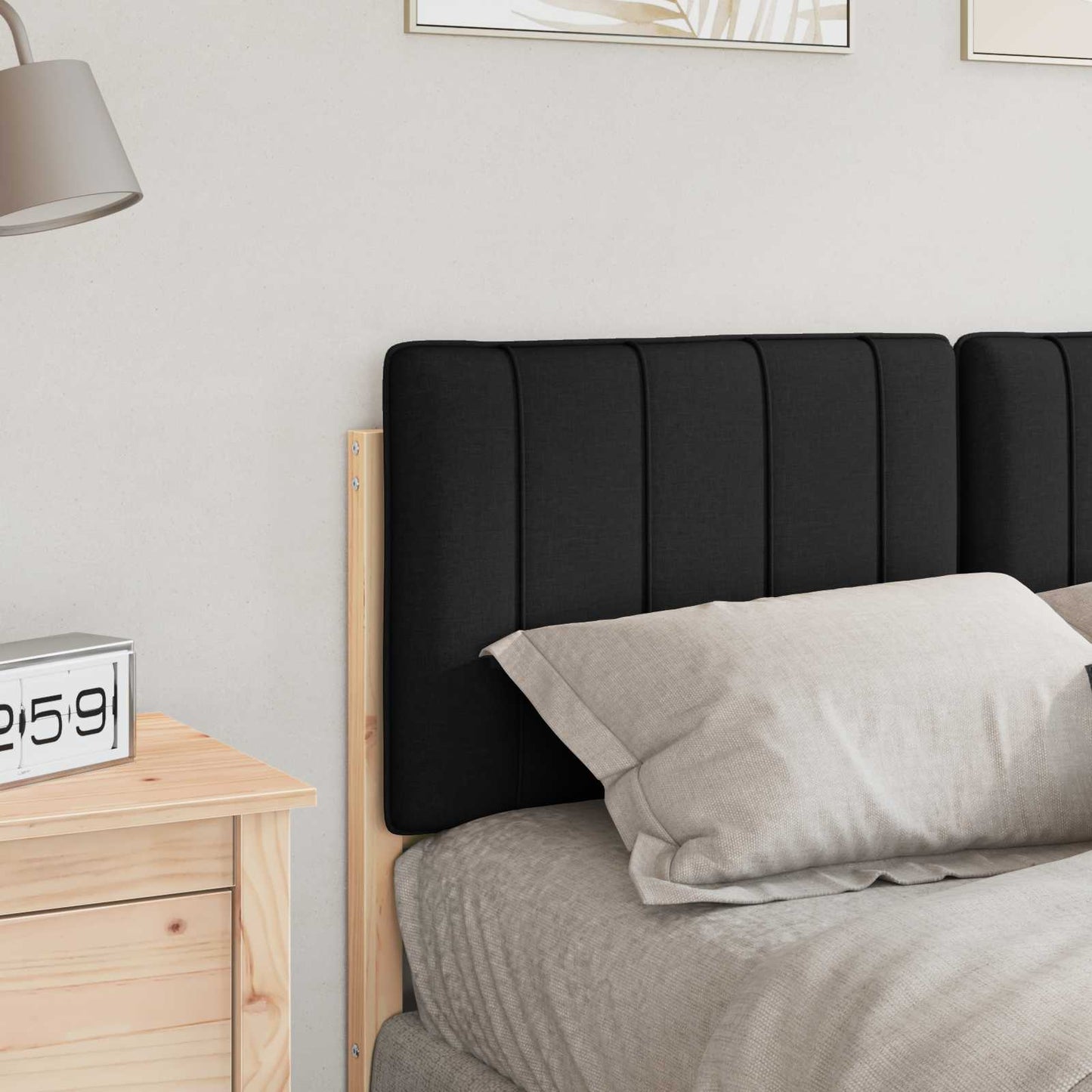 Gepolstertes Kopfteil mit Kopfteil Braun und Schwarz 120 cm