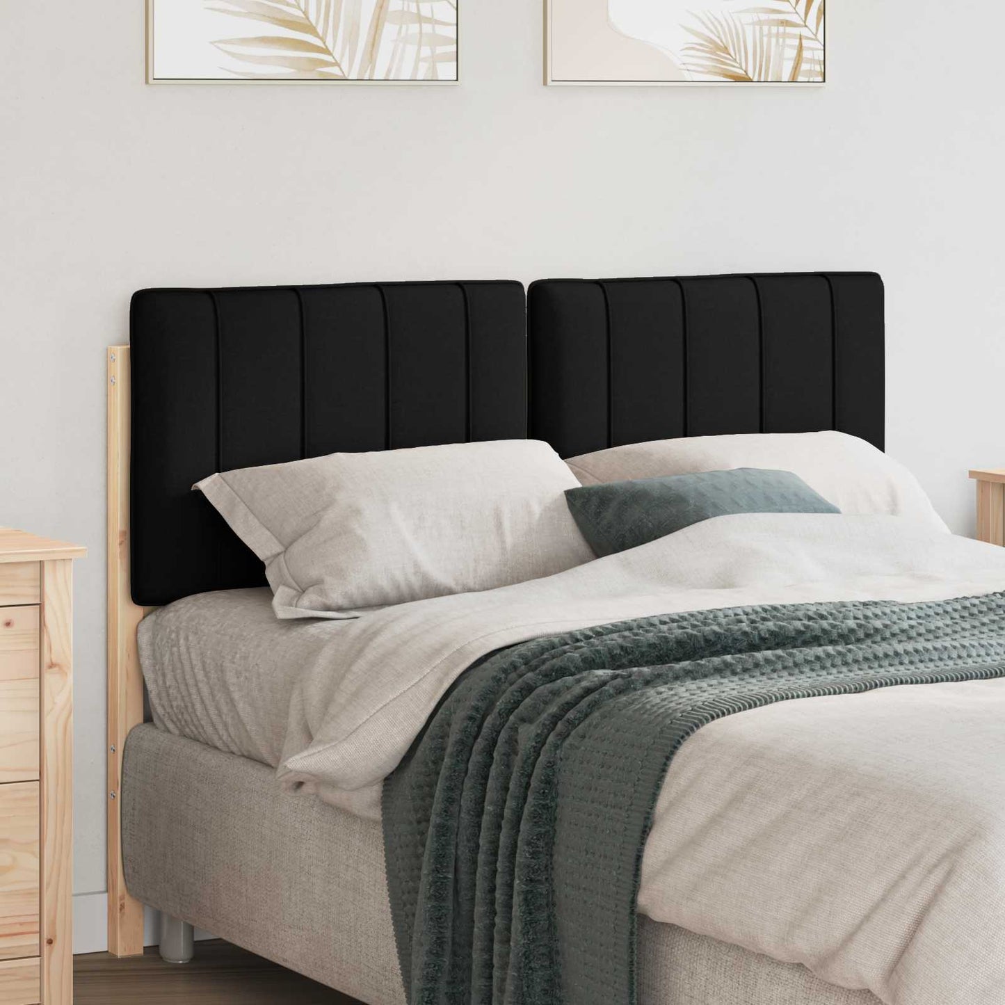 Gepolstertes Kopfteil mit Kopfteil Braun und Schwarz 120 cm