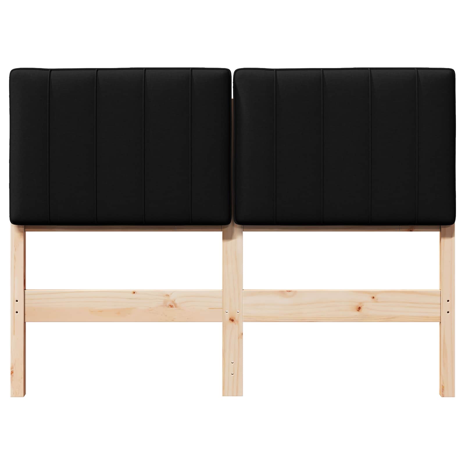 Gepolstertes Kopfteil mit Kopfteil Braun und Schwarz 120 cm