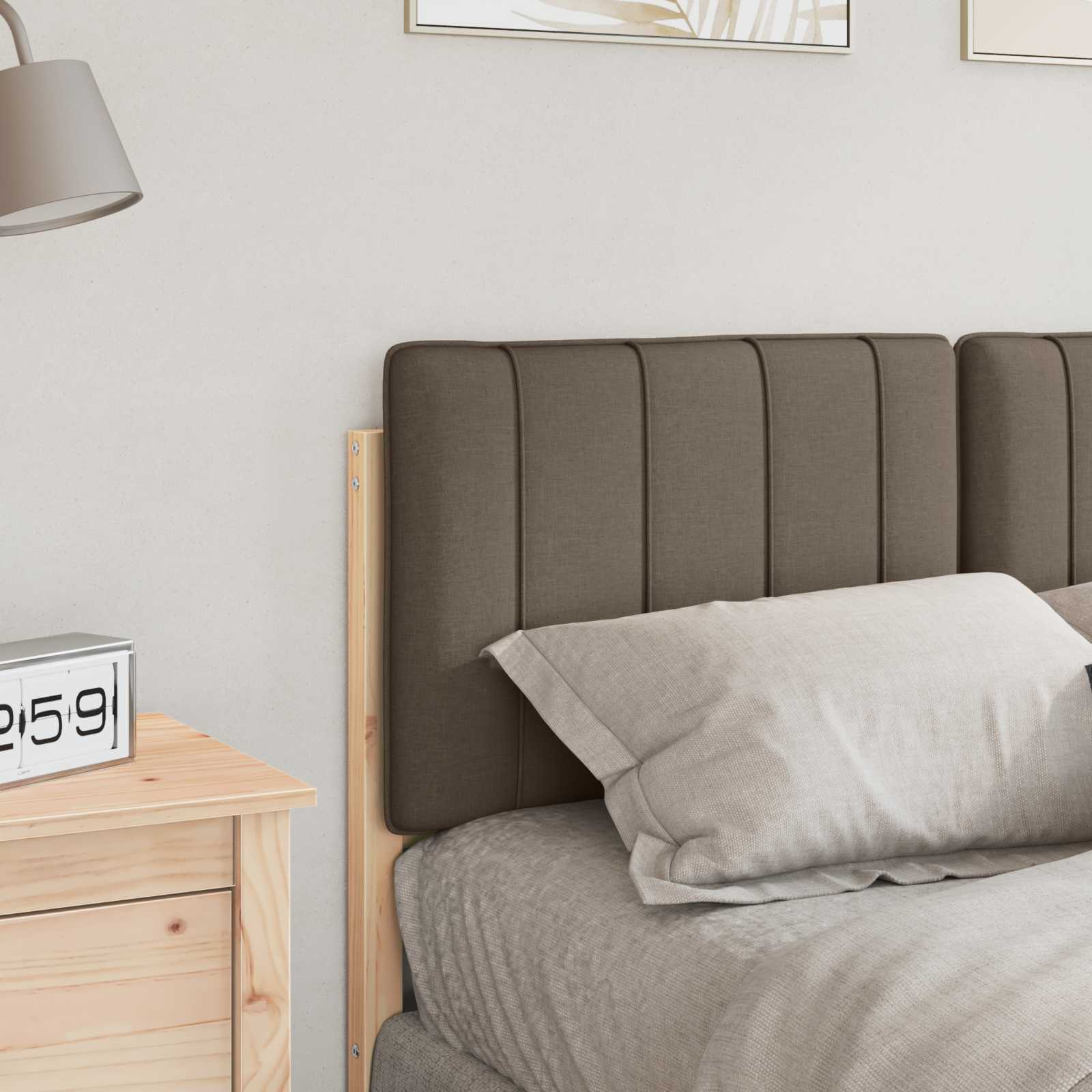 Gepolstertes Kopfteil mit Kopfteil Braun und Taupe 120 cm
