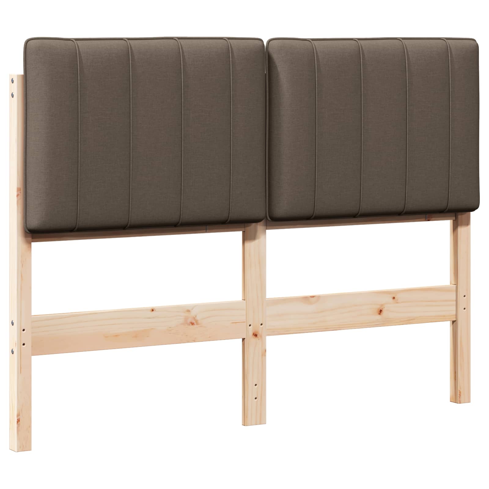 Gepolstertes Kopfteil mit Kopfteil Braun und Taupe 120 cm
