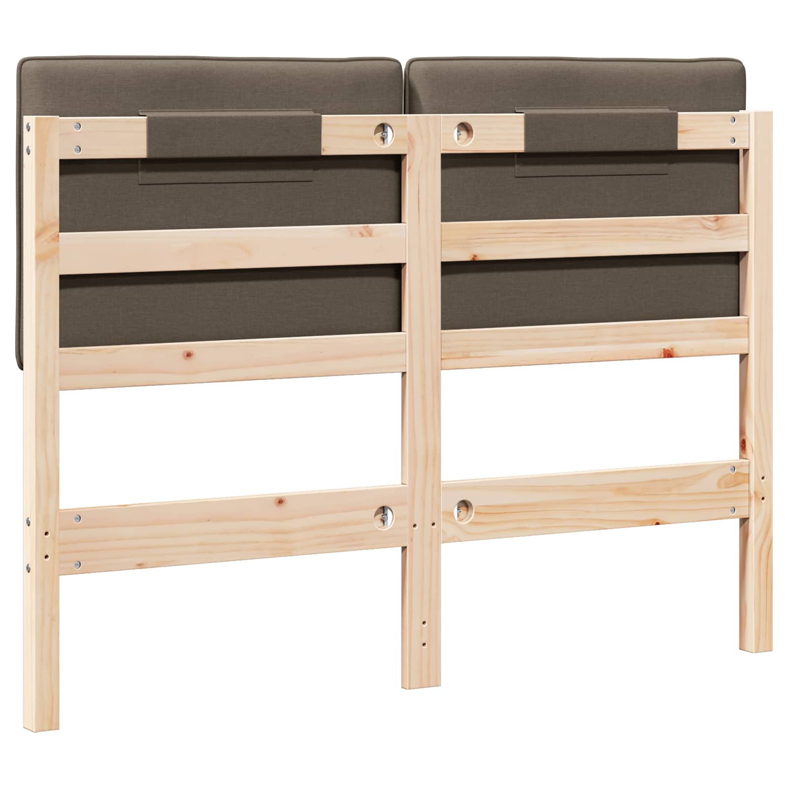 Gepolstertes Kopfteil mit Kopfteil Braun und Taupe 120 cm