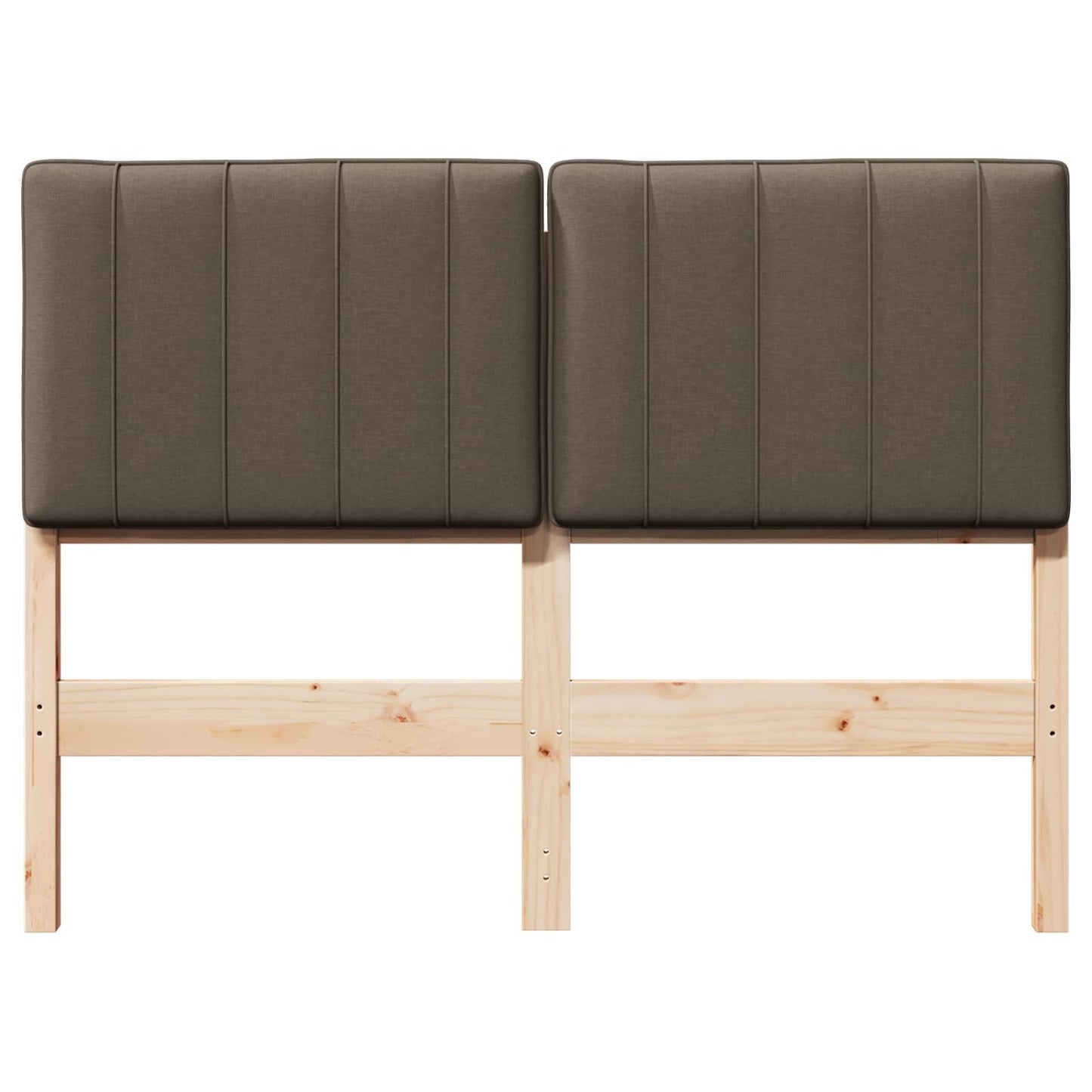Gepolstertes Kopfteil mit Kopfteil Braun und Taupe 120 cm
