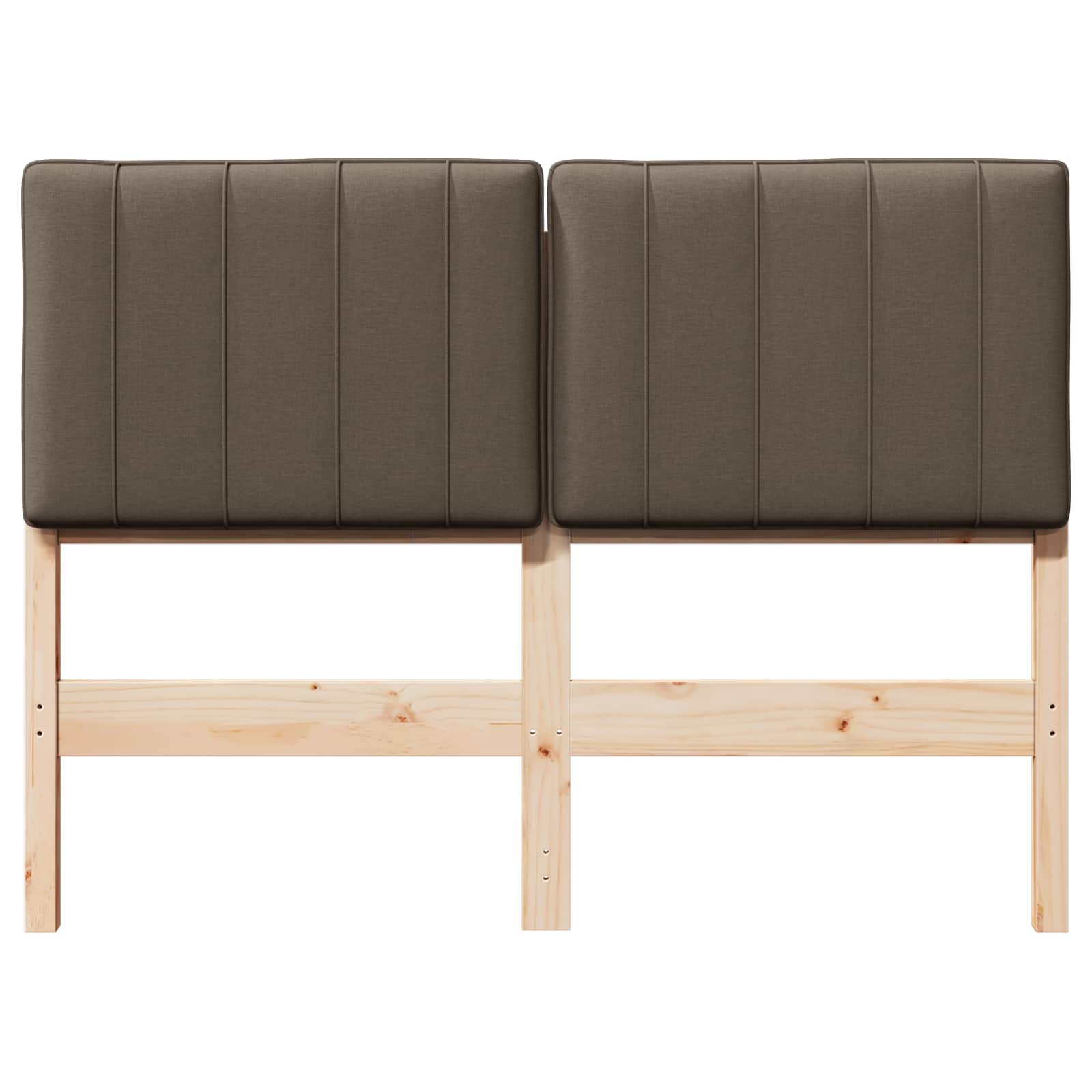 Gepolstertes Kopfteil mit Kopfteil Braun und Taupe 120 cm