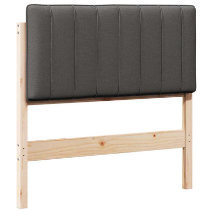 Gepolstertes Kopfteil mit Kopfteil Braun und Dunkelgrau 90 cm