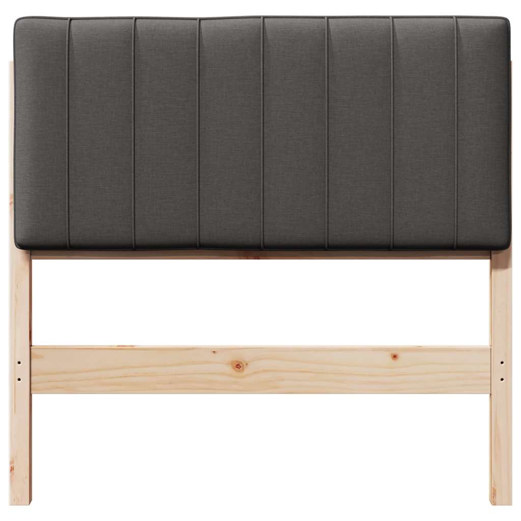 Gepolstertes Kopfteil mit Kopfteil Braun und Dunkelgrau 90 cm