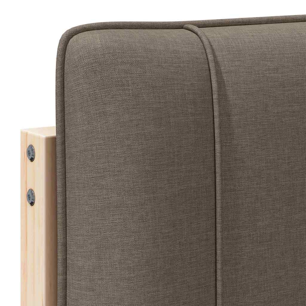 Gepolstertes Kopfteil mit Kopfteil Braun und Taupe 90 cm