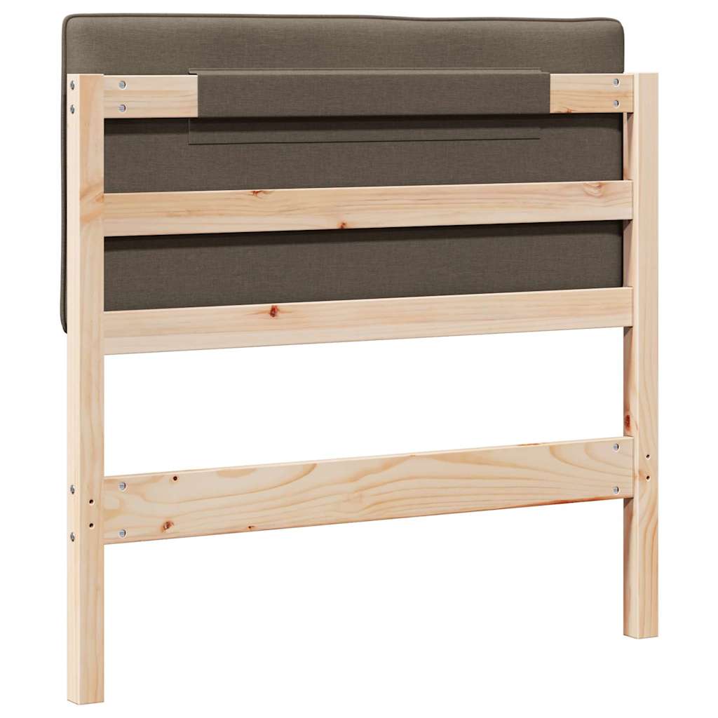 Gepolstertes Kopfteil mit Kopfteil Braun und Taupe 90 cm