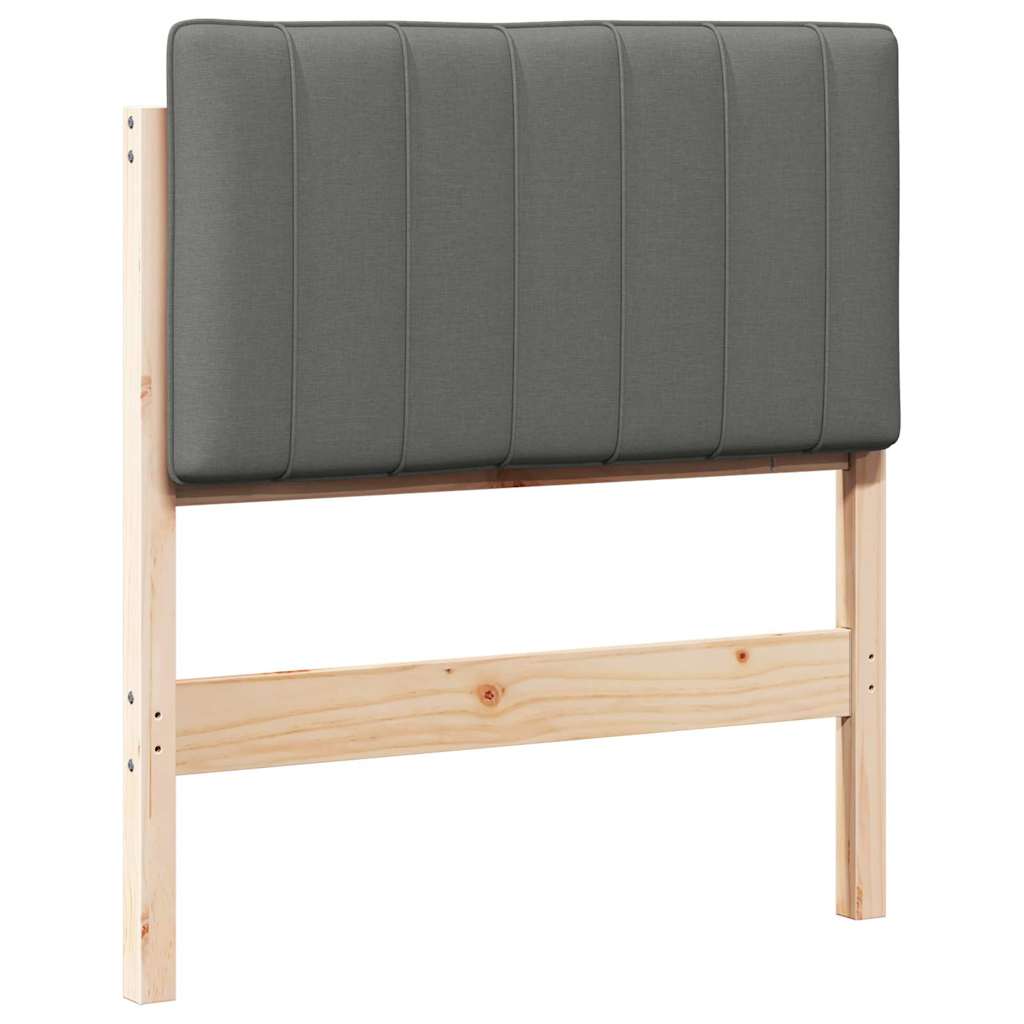 Gepolstertes Kopfteil mit Kopfteil Braun und Hellgrau 80 cm