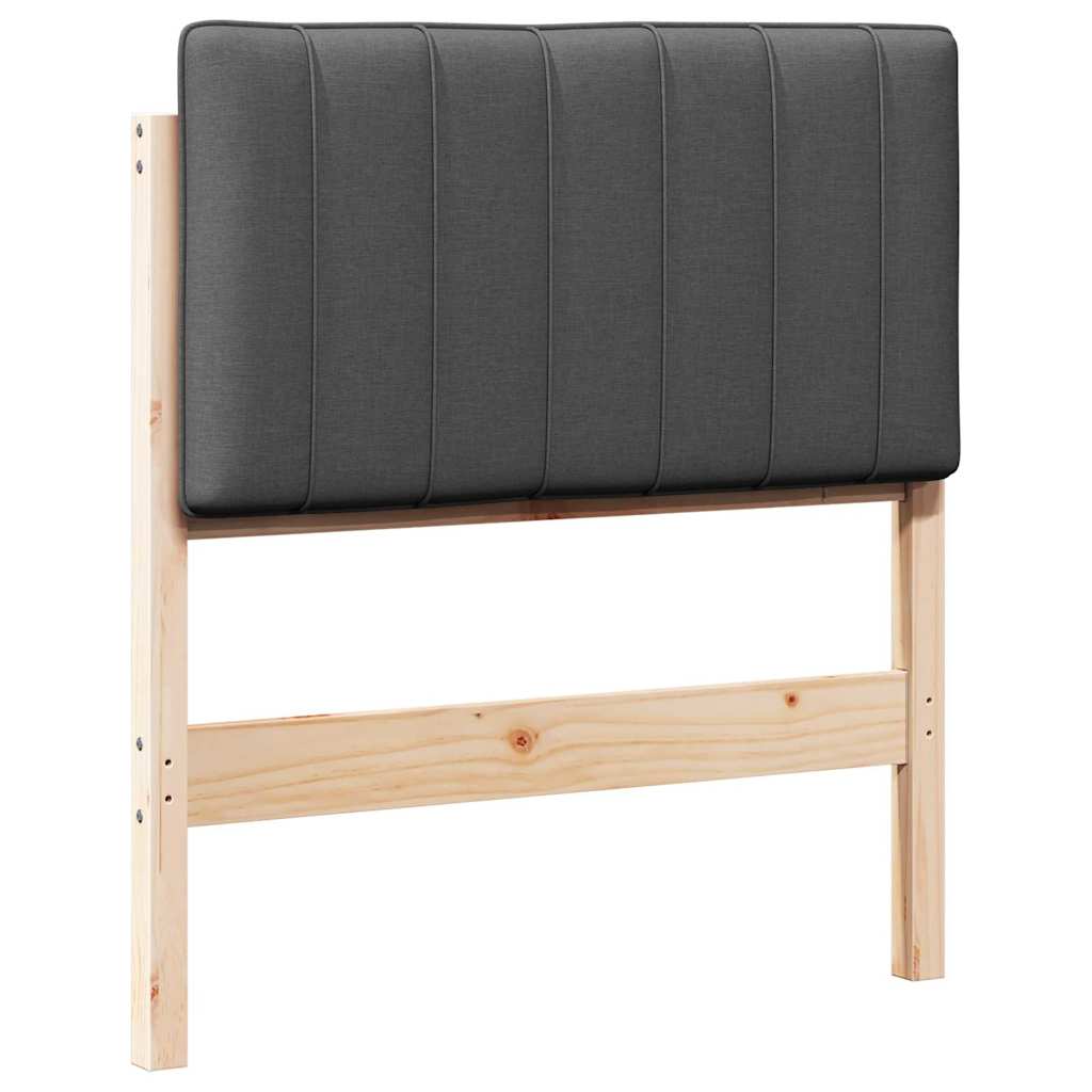 Gepolstertes Kopfteil mit Kopfteil Braun und Dunkelgrau 80 cm