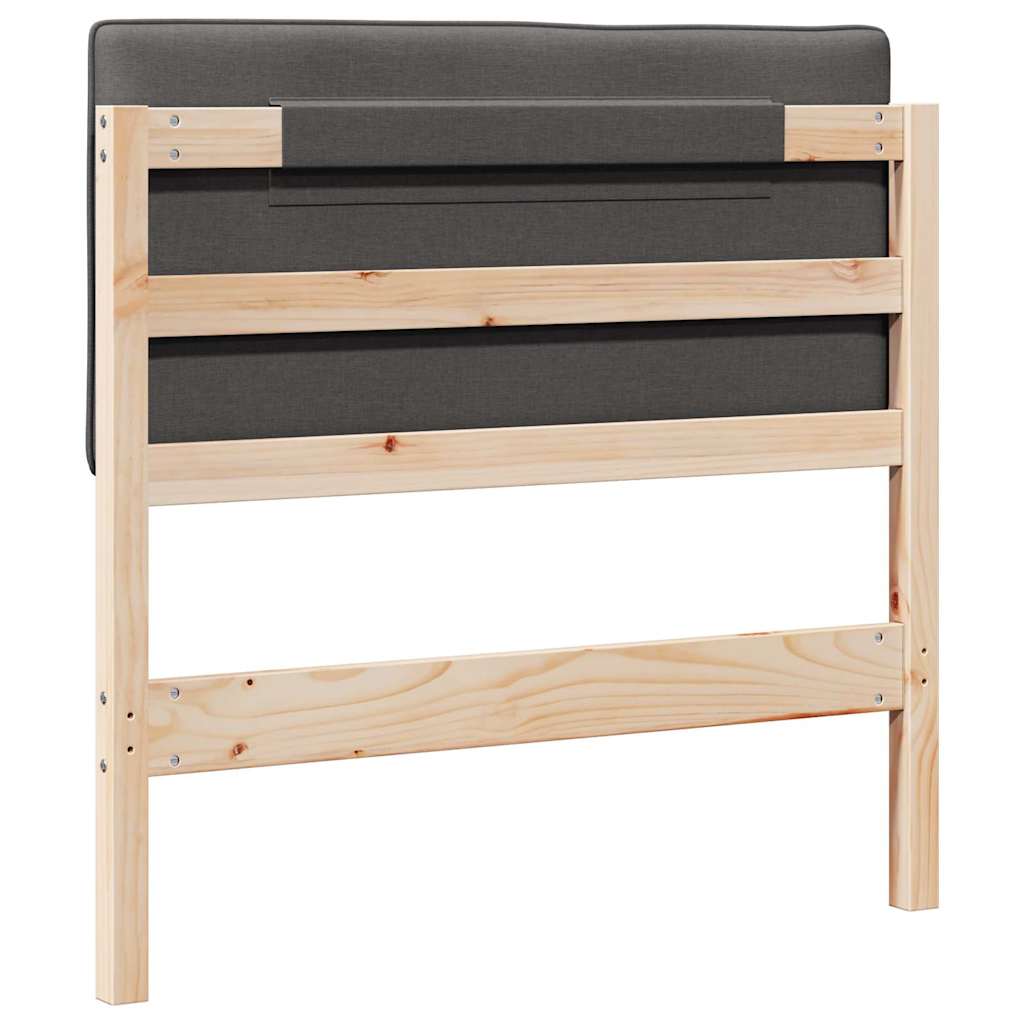 Gepolstertes Kopfteil mit Kopfteil Braun und Dunkelgrau 80 cm