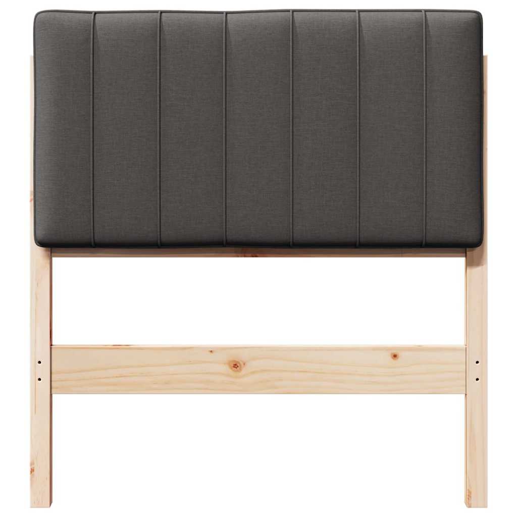 Gepolstertes Kopfteil mit Kopfteil Braun und Dunkelgrau 80 cm