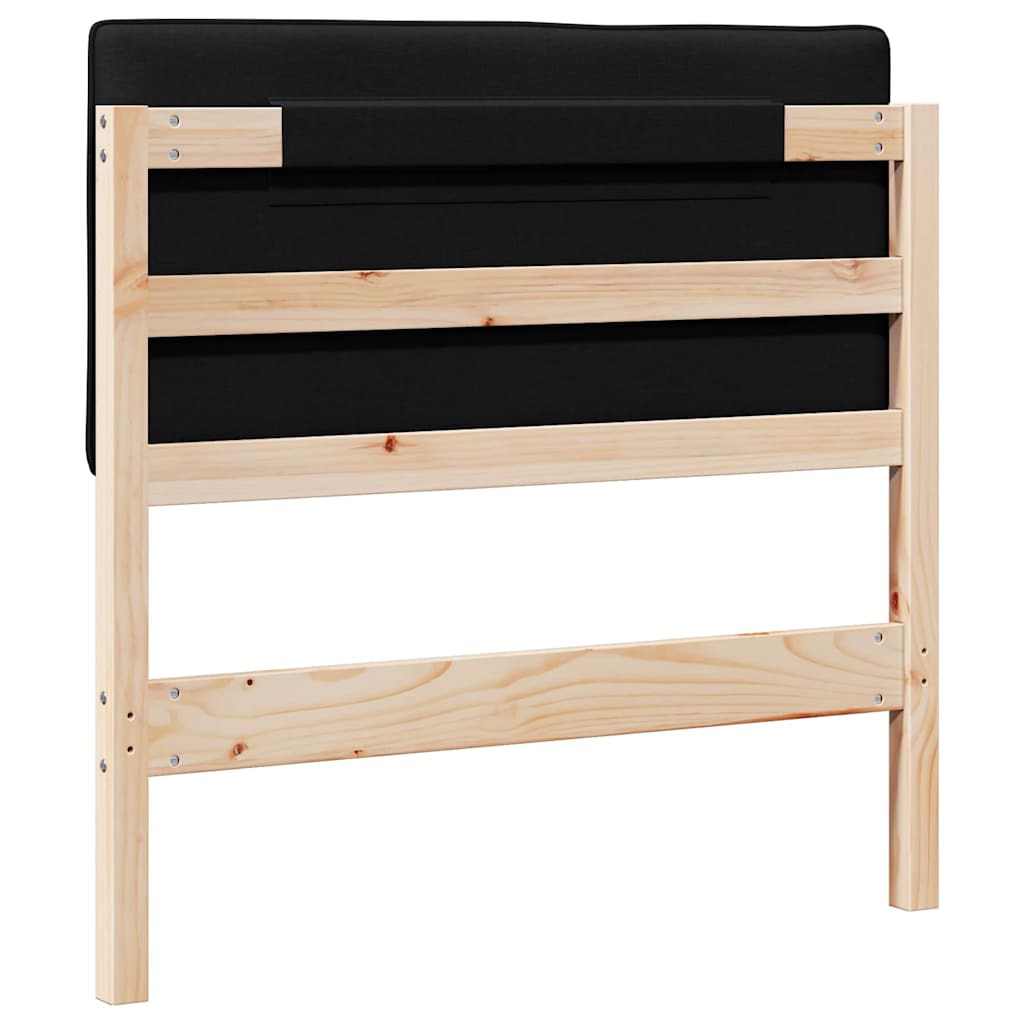 Gepolstertes Kopfteil mit Kopfteil Braun und Schwarz 80 cm