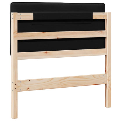 Gepolstertes Kopfteil mit Kopfteil Braun und Schwarz 80 cm