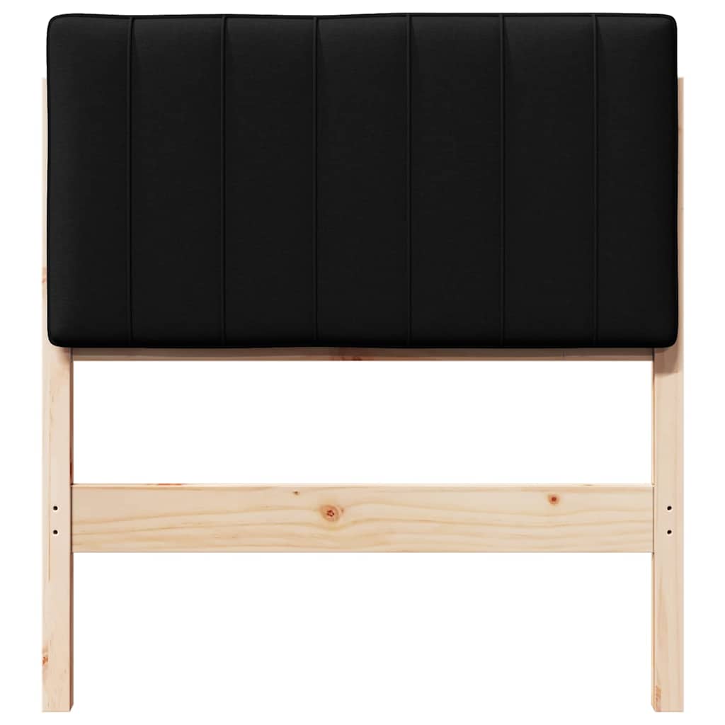 Gepolstertes Kopfteil mit Kopfteil Braun und Schwarz 80 cm