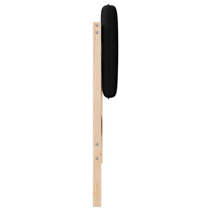 Gepolstertes Kopfteil mit Kopfteil Braun und Schwarz 80 cm