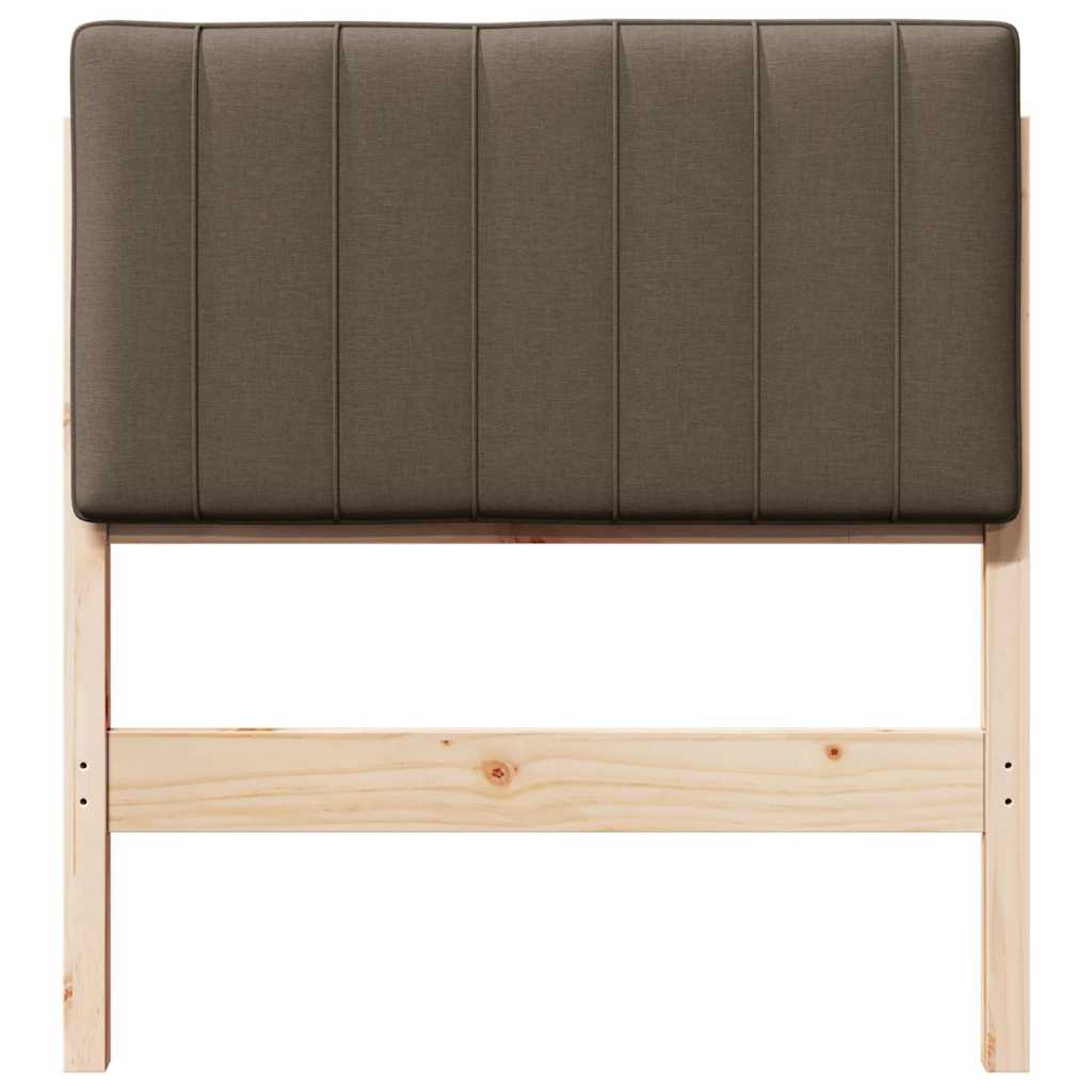 Gepolstertes Kopfteil mit Kopfteil Braun und Taupe 80 cm