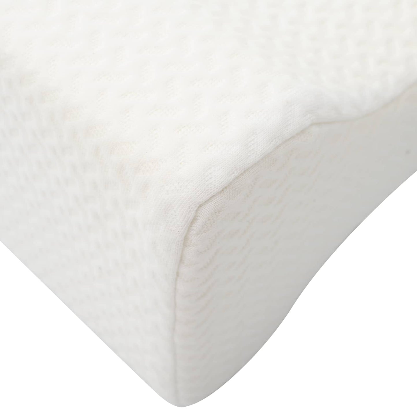 Knee Pillow Weiß Memory-Schaum und Polyester 26 x 21,5 x 15 cm
