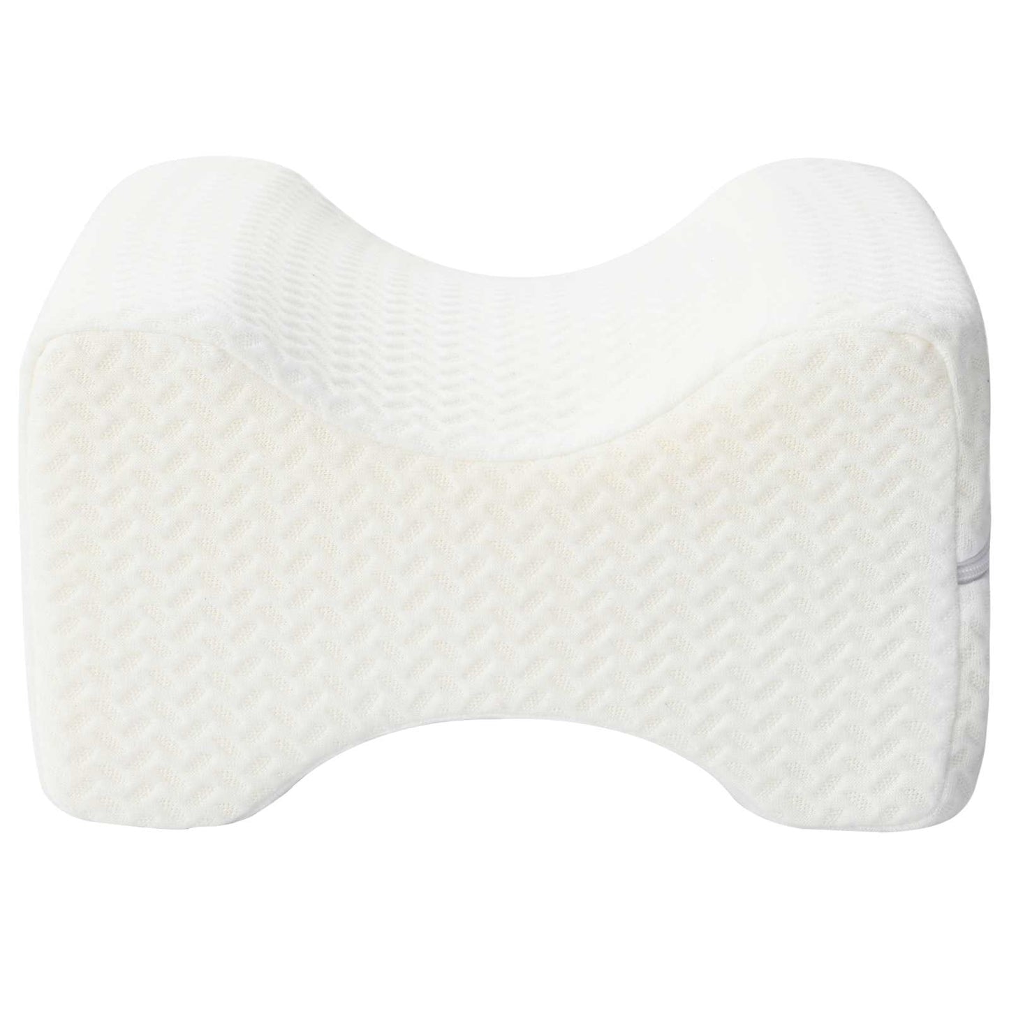 Knee Pillow Weiß Memory-Schaum und Polyester 26 x 21,5 x 15 cm
