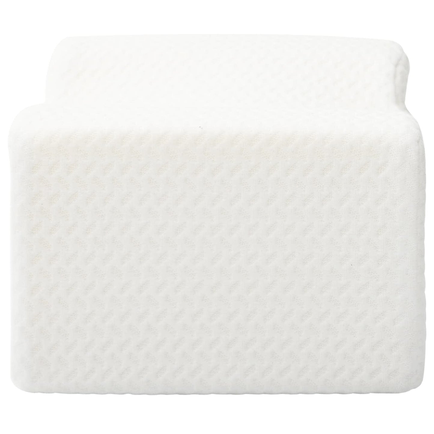 Knee Pillow Weiß Memory-Schaum und Polyester 26 x 21,5 x 15 cm