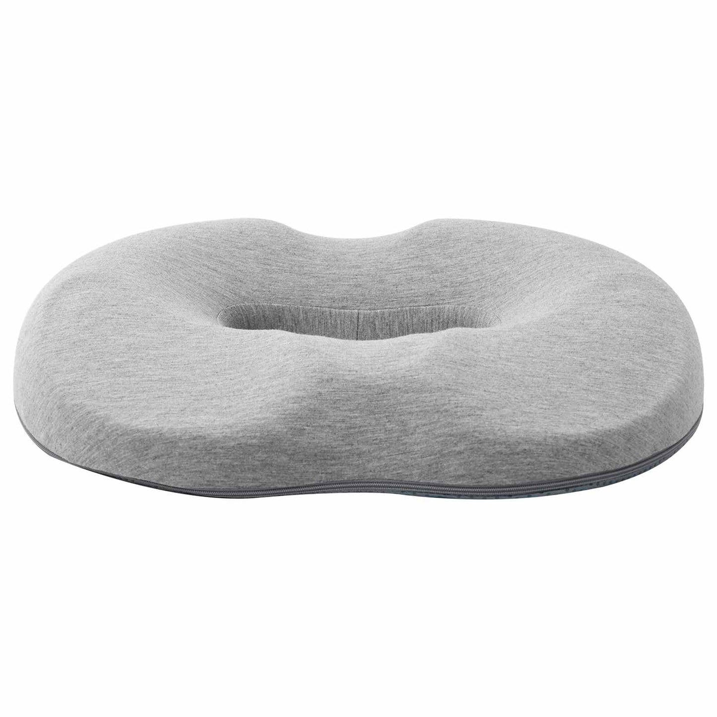 Sitzkissen Einfarbig Hellgrau 42 x 36,5 x 8 cm Viscoschaum