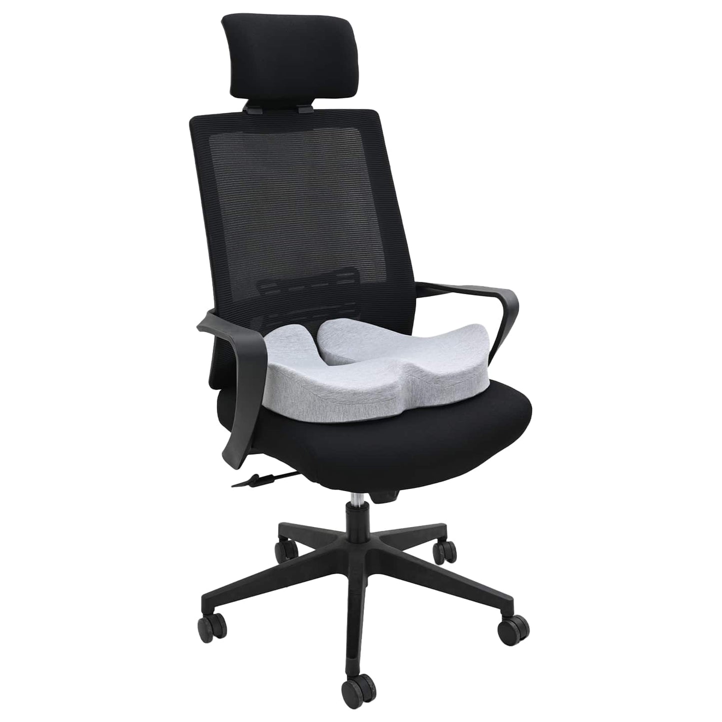 Sitzkissen Viscoschaum Hellgrau 48 x 42 x 11,5 cm