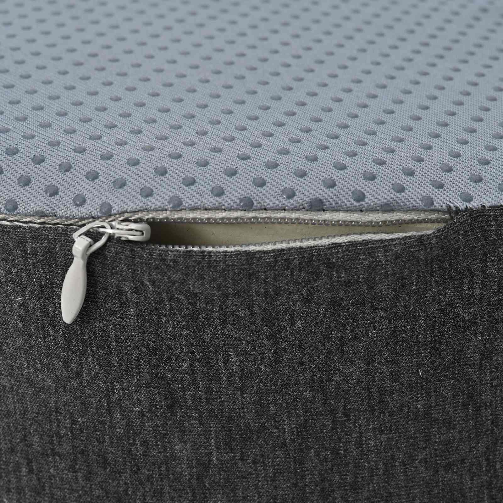 Sitzkissen Viscoschaum Dunkelgrau 48 x 42 x 11,5 cm