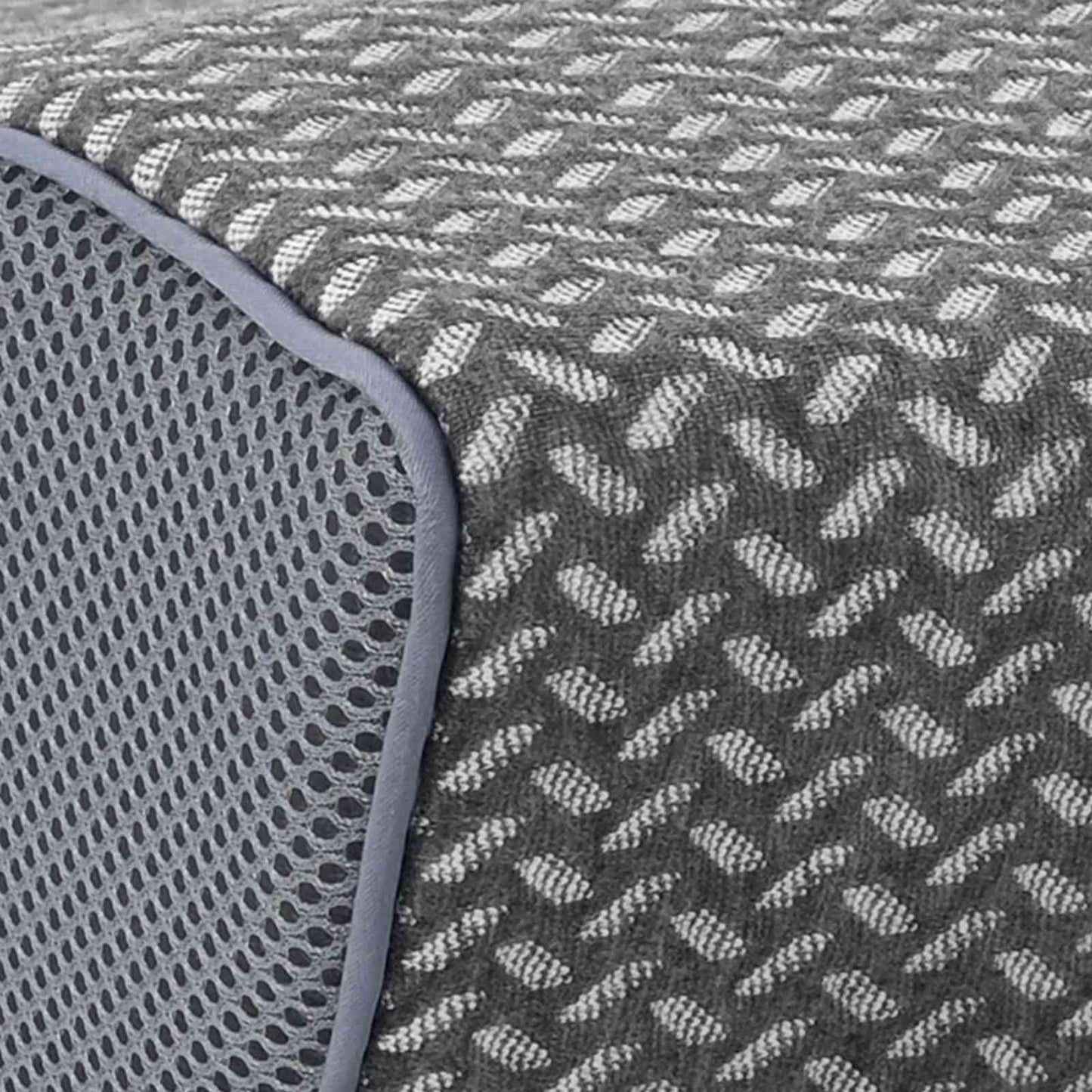 Nackenkissen Grau Viscoschaum 59 x 34 x 12 cm