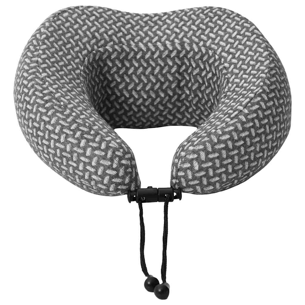Reisekopfkissen für den Nacken Grau Viscoschaum 30 x 28 x 14 cm