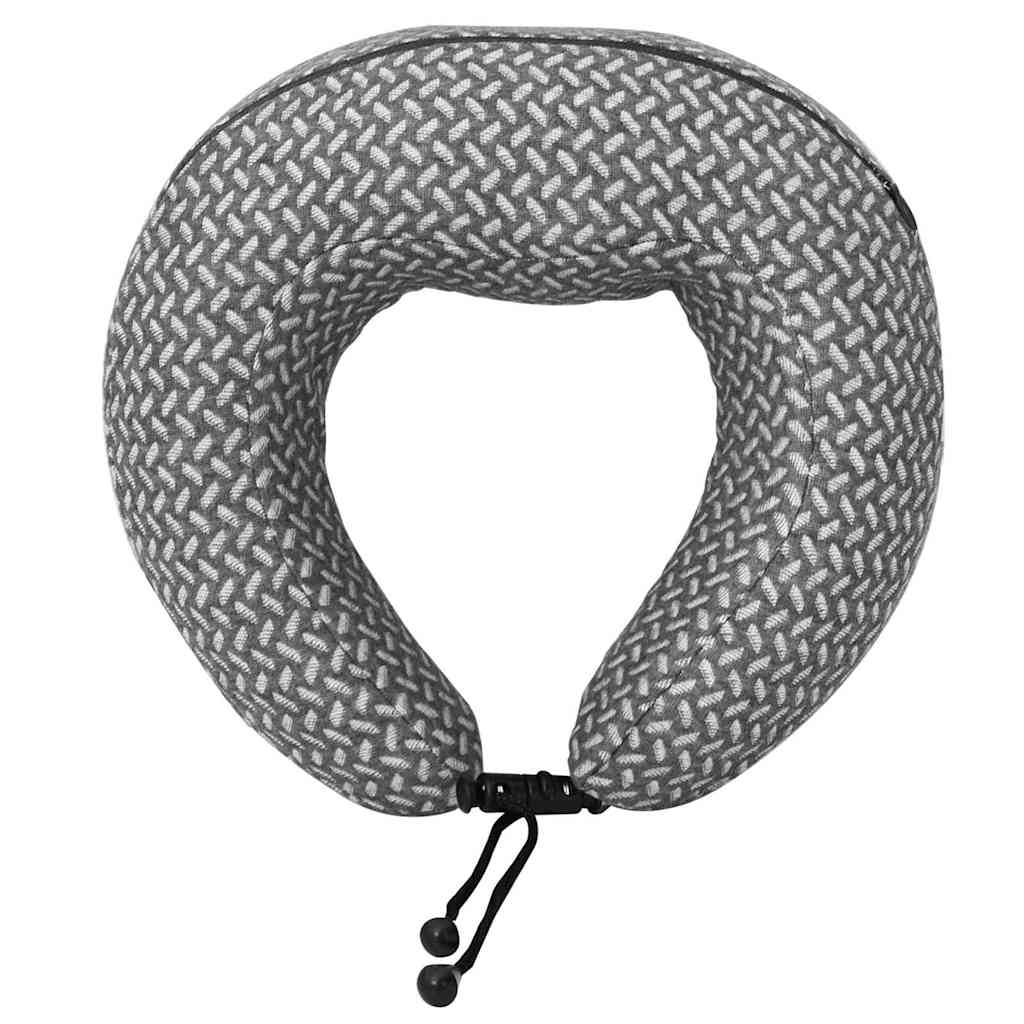 Reisekopfkissen für den Nacken Grau Viscoschaum 30 x 28 x 14 cm