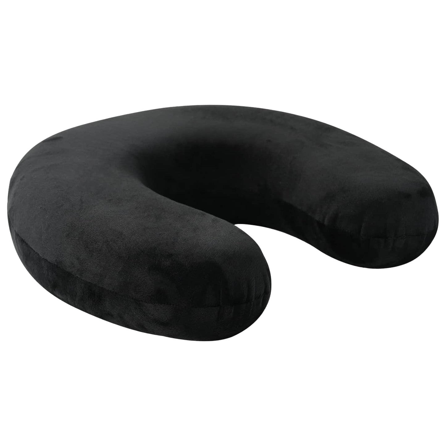 Reisekopfkissen für den Nacken Schwarz Viscoschaum