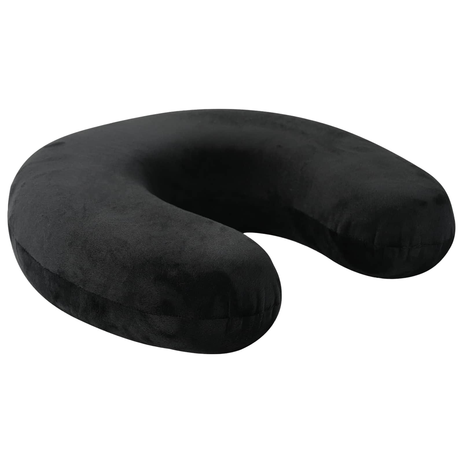 Reisekopfkissen für den Nacken Schwarz Viscoschaum