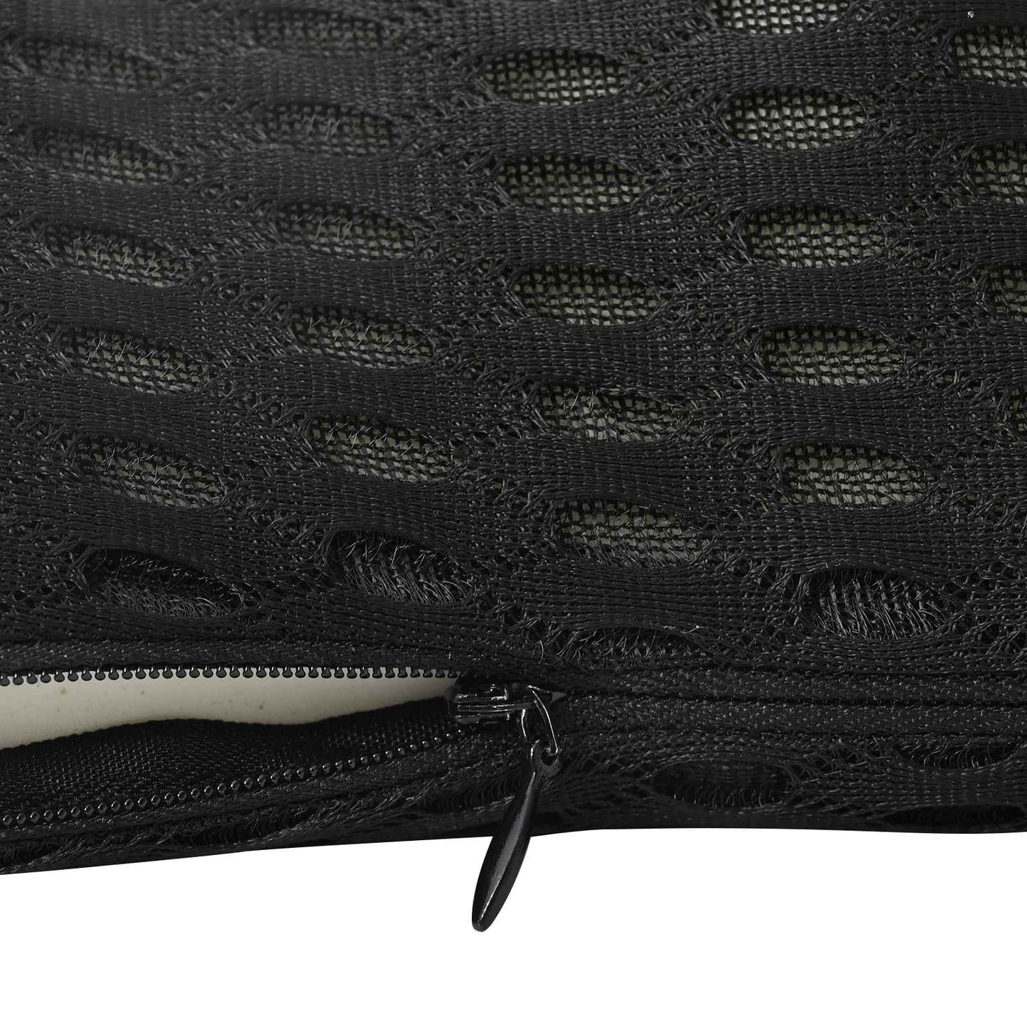 Rückenkissen Schwarz Viscoschaum 46 x 24 x 11 cm