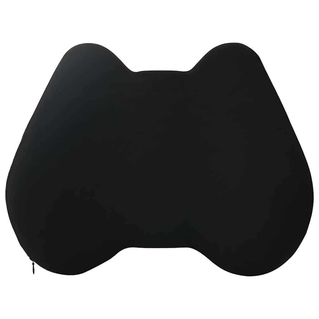 Rückenkissen Schwarz Viscoschaum 40 x 32 x 13 cm