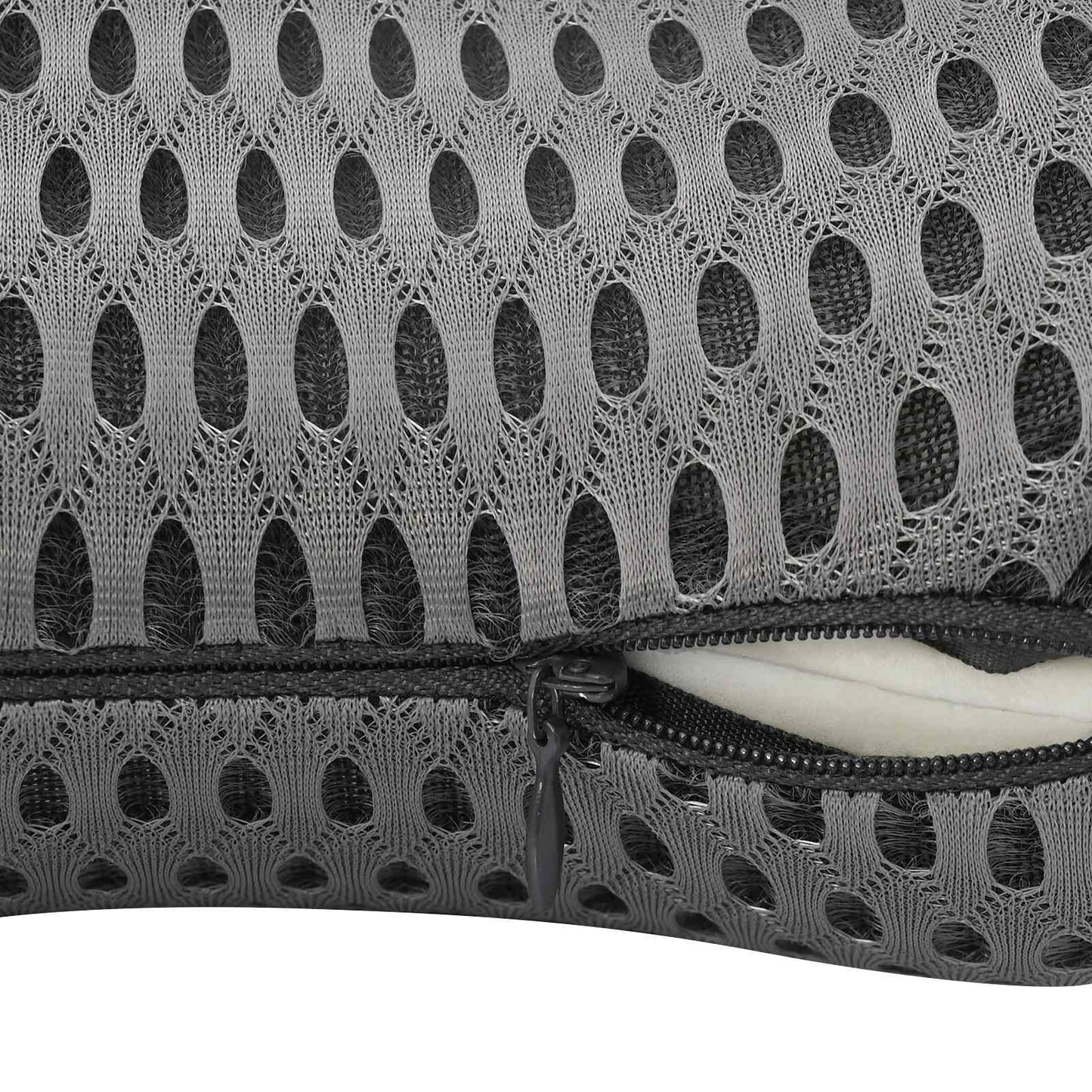 Nackenkissen, Rückenkissen Grau Viscoschaum 47 x 24 x 12 cm