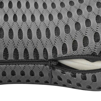 Nackenkissen, Rückenkissen Grau Viscoschaum 47 x 24 x 12 cm