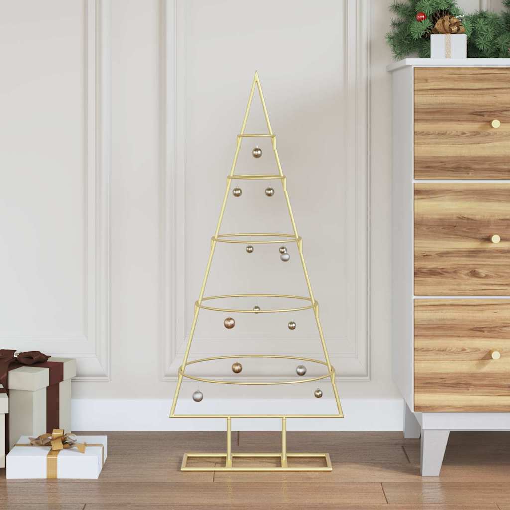 Metall Weihnachtsbaum Gold 90 cm Pulverbeschichteter Stahl