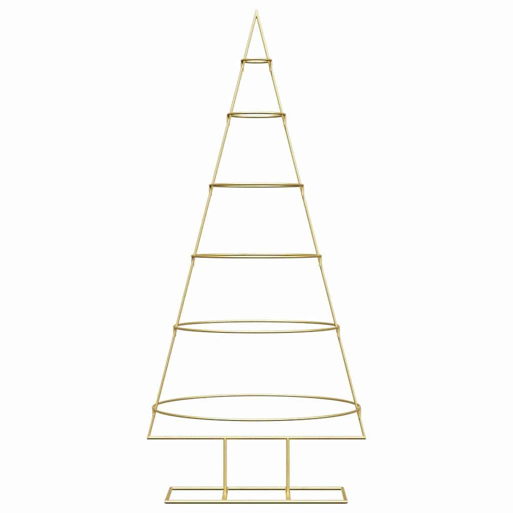 Metall Weihnachtsbaum Gold 148 cm Pulverbeschichteter Stahl