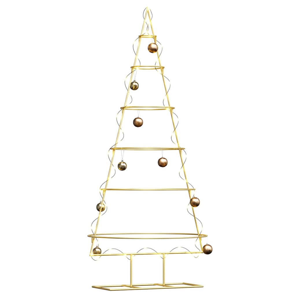 Metall Weihnachtsbaum Gold 148 cm Pulverbeschichteter Stahl
