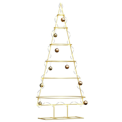 Metall-Weihnachtsbaum mit Ständer KUOPIO 150 cm Stahl Gold