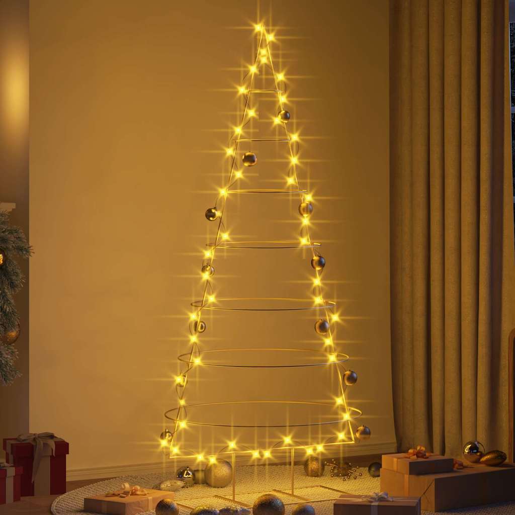 Metall-Weihnachtsbaum mit Ständer KUOPIO 210 cm Stahl Gold