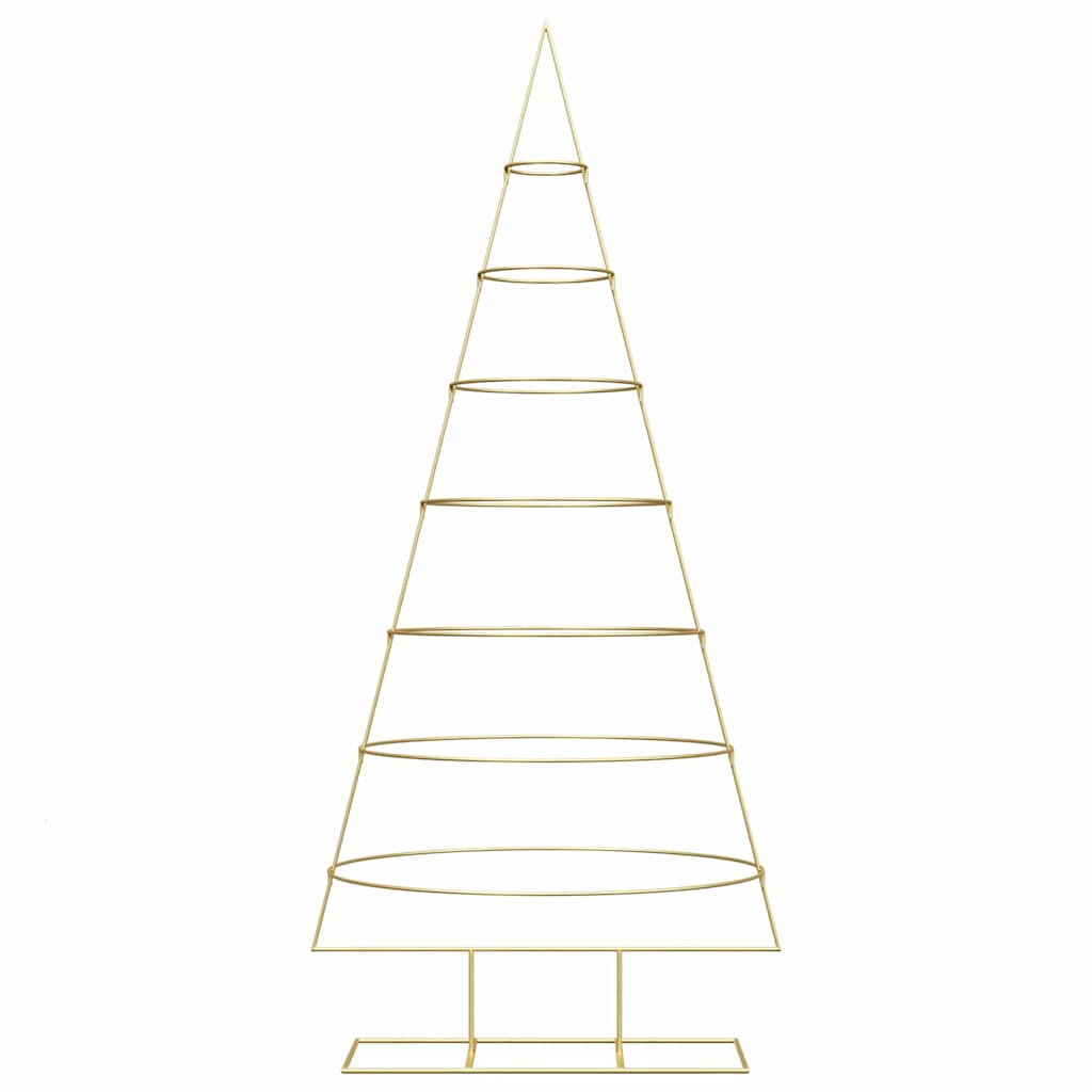 Metall-Weihnachtsbaum mit Ständer KUOPIO 210 cm Stahl Gold